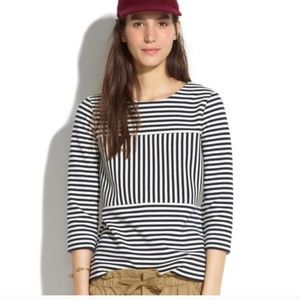Madewell Gallerist Ponte Stripe Top